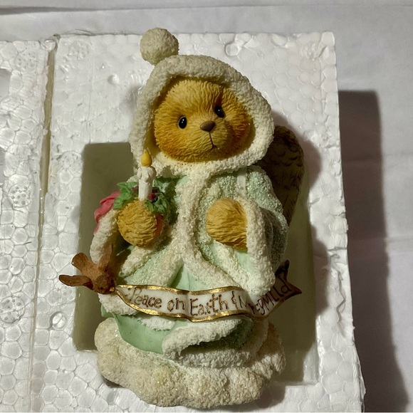 1996 Enesco Cherished Teddies Angela "Peace on Earth and Mercy Mild" - EUC - Picture 1 of 8